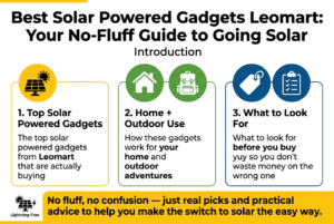Best Solar Powered Gadgets leomart